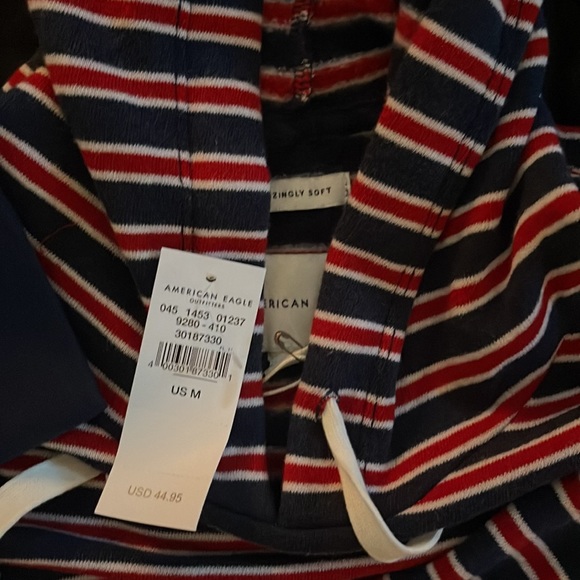 American Eagle Ahh-mazingly Soft Striped Hoodie - size M - Picture 2 of 2